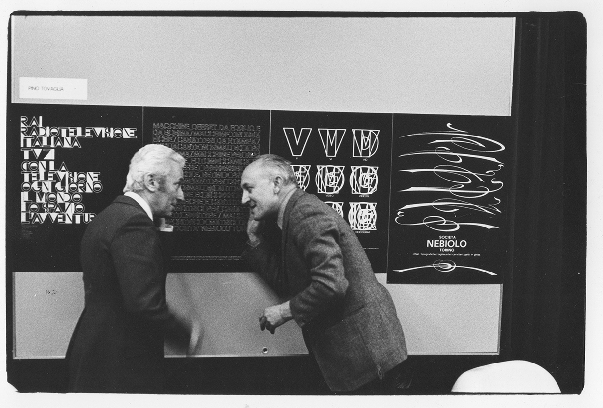 1974. Con Bruno Munari